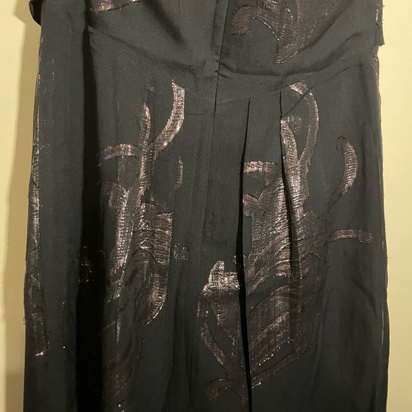 NICOLE MILLER COLLECTION BLACK SILK CHIFFON Mini dress - Picture 7 of 16